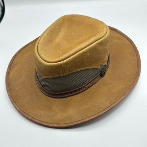 Head'n Home Handmade Hats Brown Tan Mesh Hat Women's Size Small